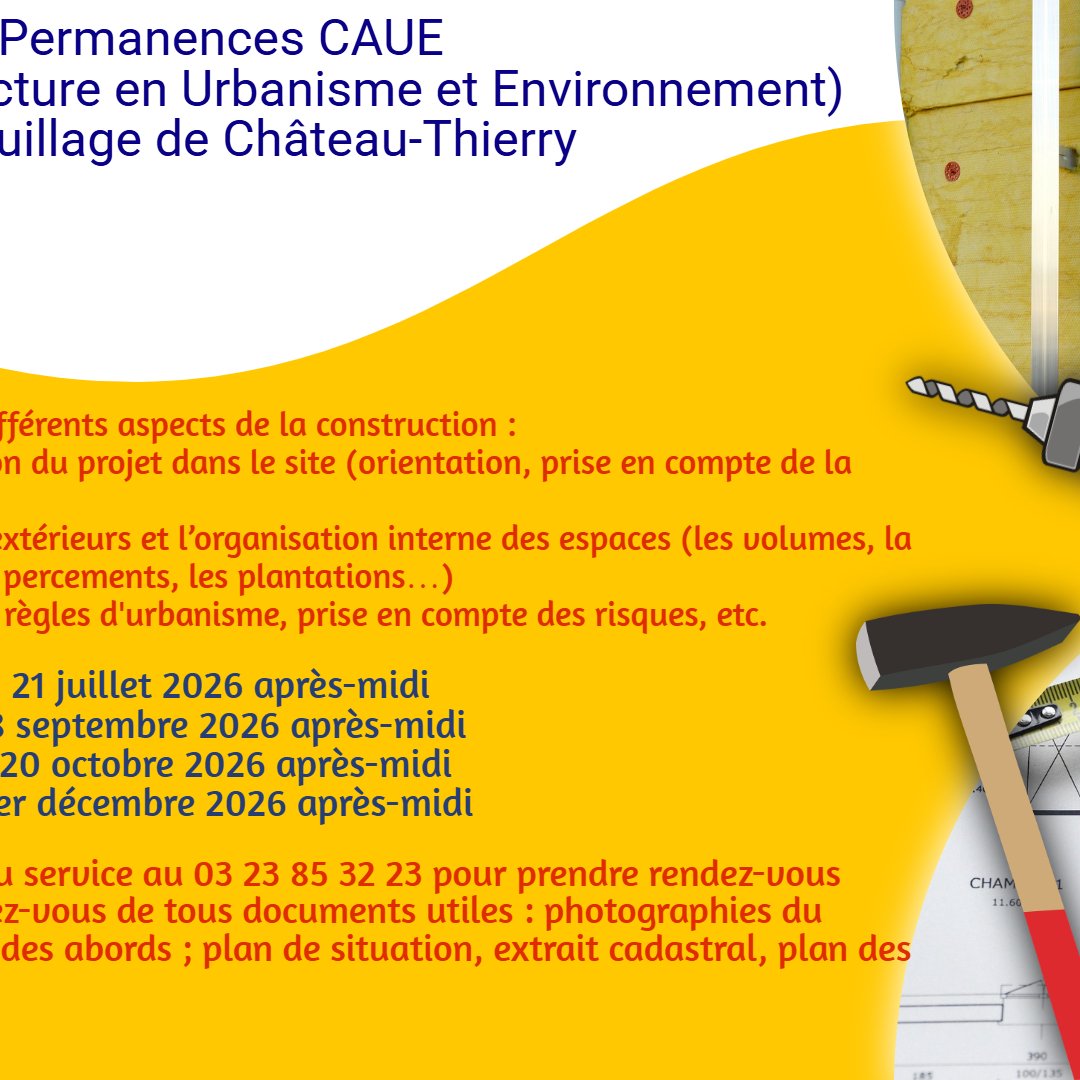 Permanences CAUE © Commune de Montreuil-aux-Lions